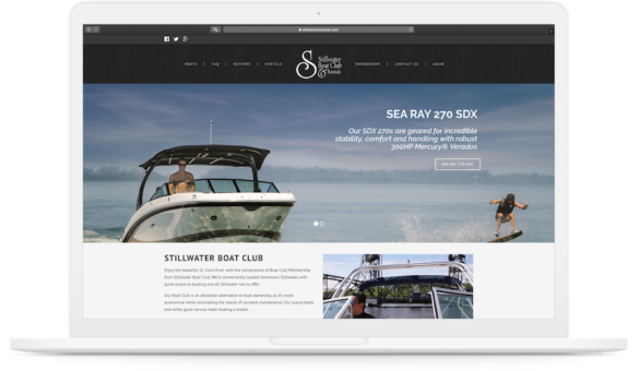 Boat Club Wordpress Design