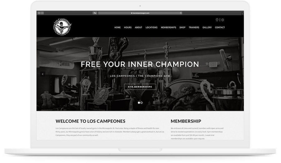 Los Campeones Minneapolis Gym Website